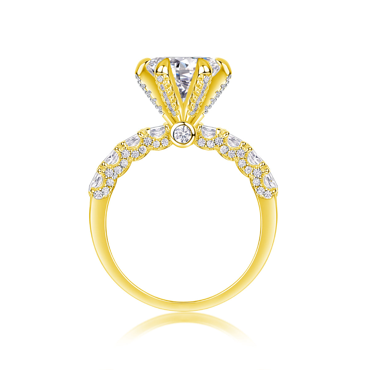 Studded 1ct Solitaire Ring