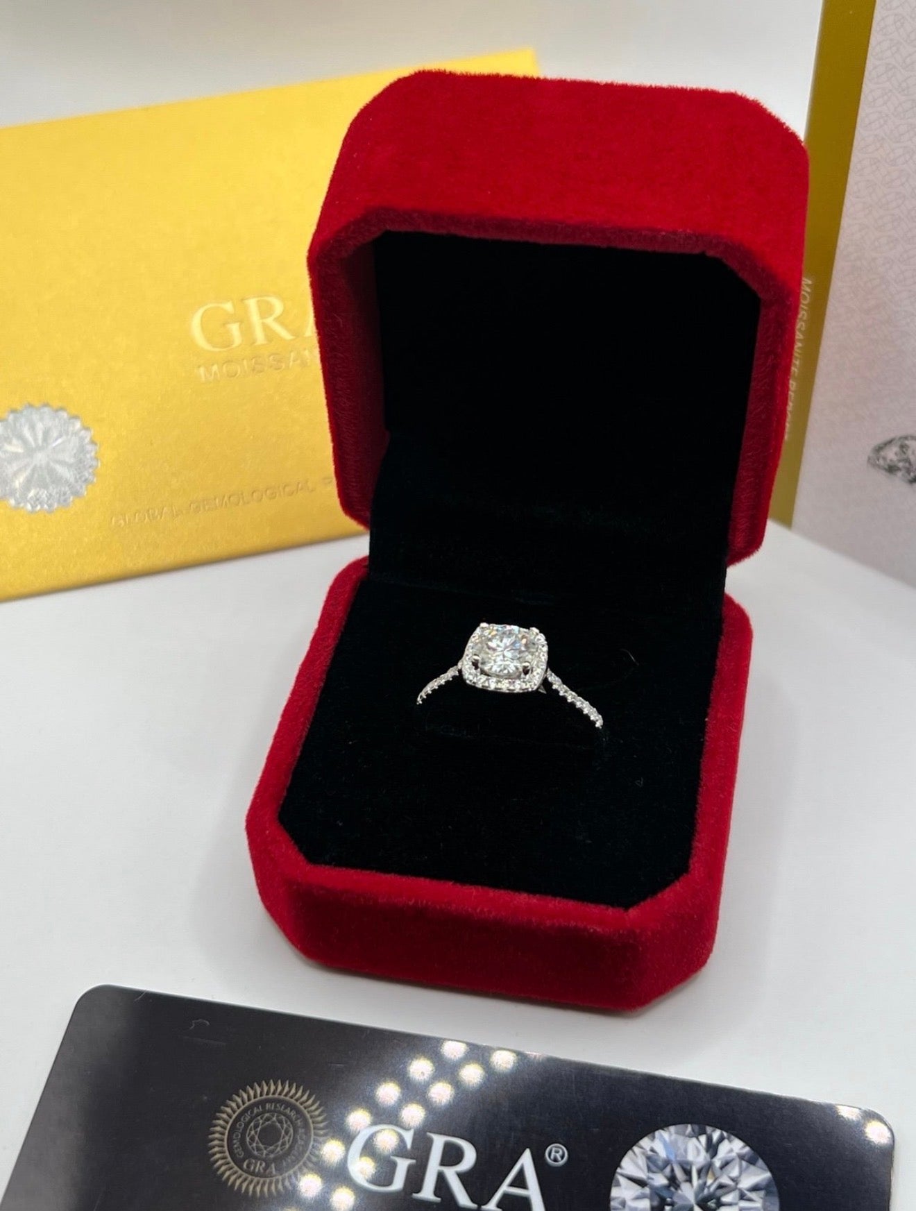 1 Carat Designer VVS1 Moissanite Ring