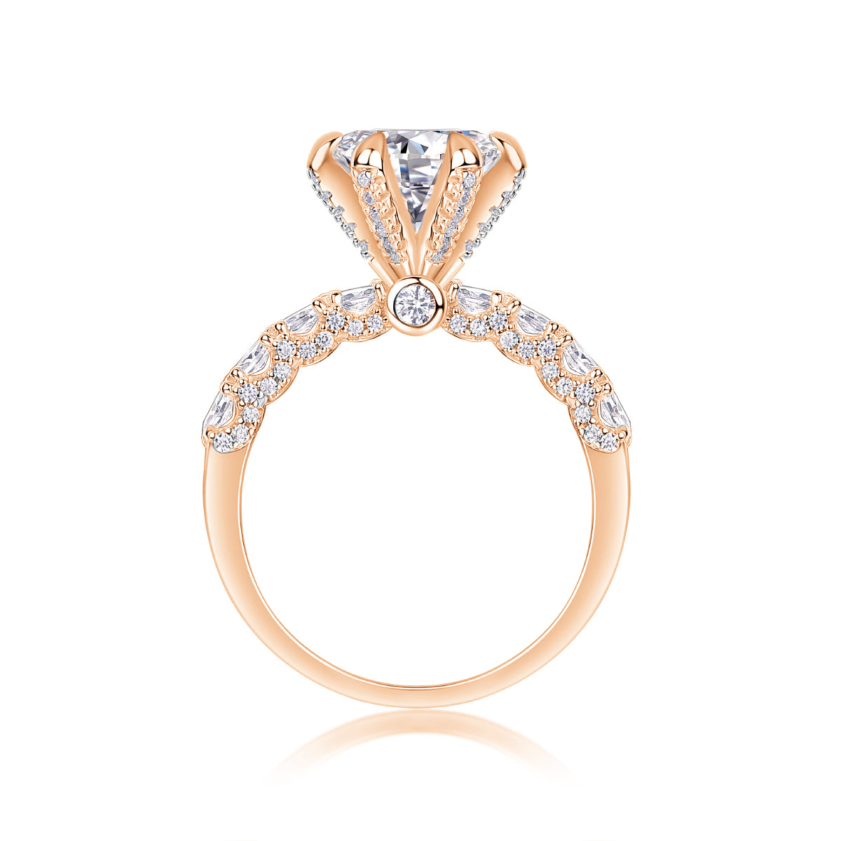 Studded 1ct Solitaire Ring