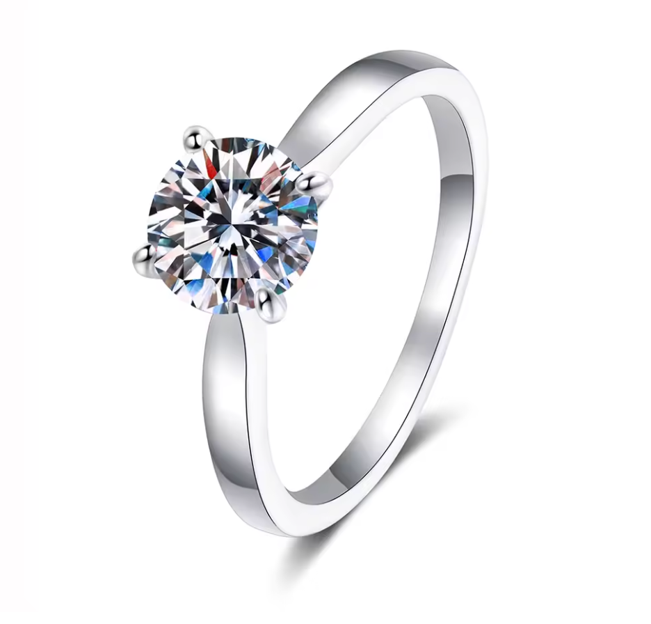 2ct Solitaire Four Claw Ring